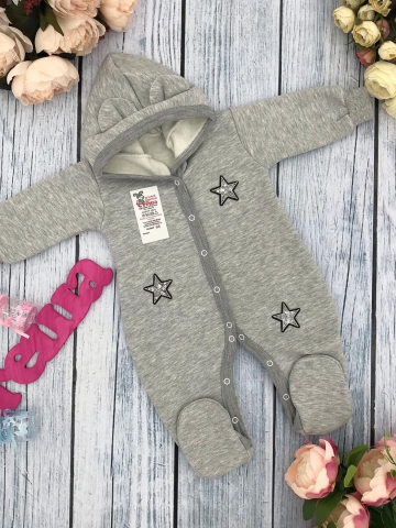 Купить оптом 219-С. Комбинезон ясельный, хлопок 65%, 35% ПЭ, футер с начёсом 62.68,74 в Брянске