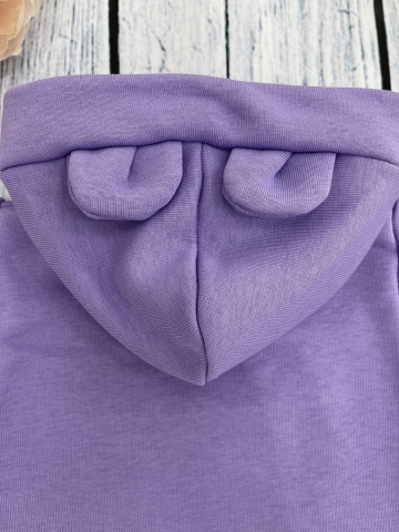 315-Л. Комбинезон с капюшоном, хлопок 65%, 35% ПЭ, 3-х нитка без начеса + интерлок 62,68,74,80